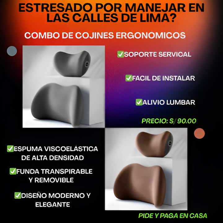 Combo De Cojines Ergonómicos